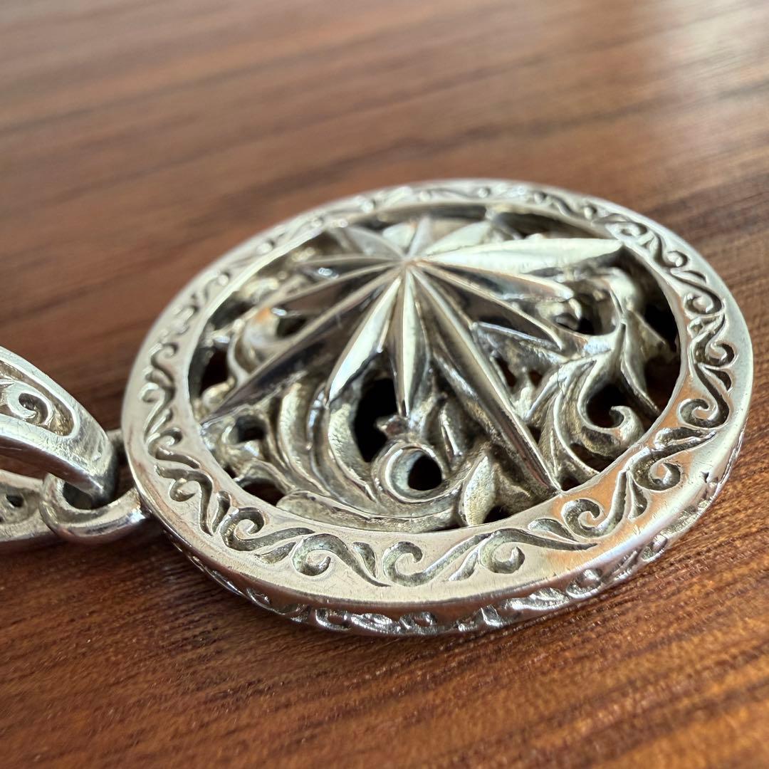 【used】シルバー925製SAAD サンシンボルペンダント大silver925