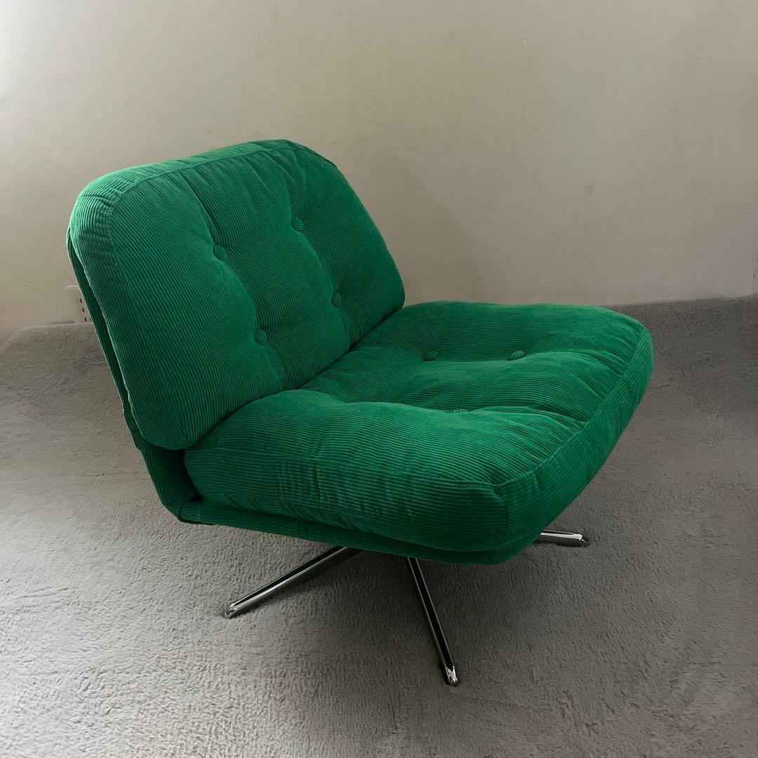 【美品】ディヴリンゲ IKEA イケア 1人掛けソファ 回転チェア　グリーン