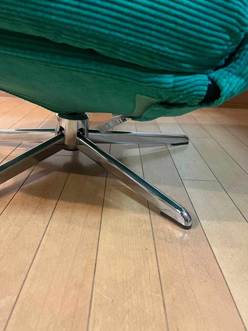 【美品】ディヴリンゲ IKEA イケア 1人掛けソファ 回転チェア　グリーン