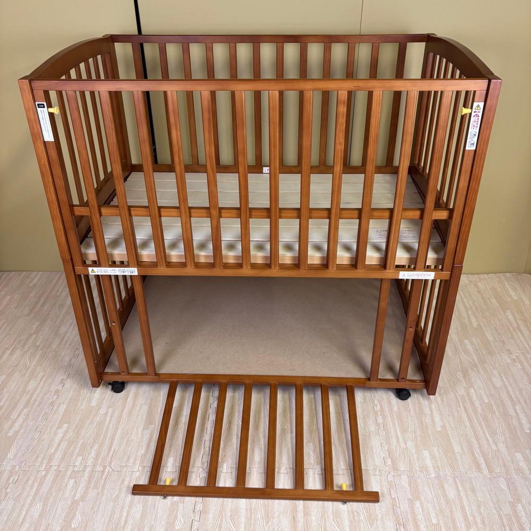 ☆除菌清掃済　☆美品☆　大和屋　エルユープレイペン　ベビーベッド＆２種類サークル