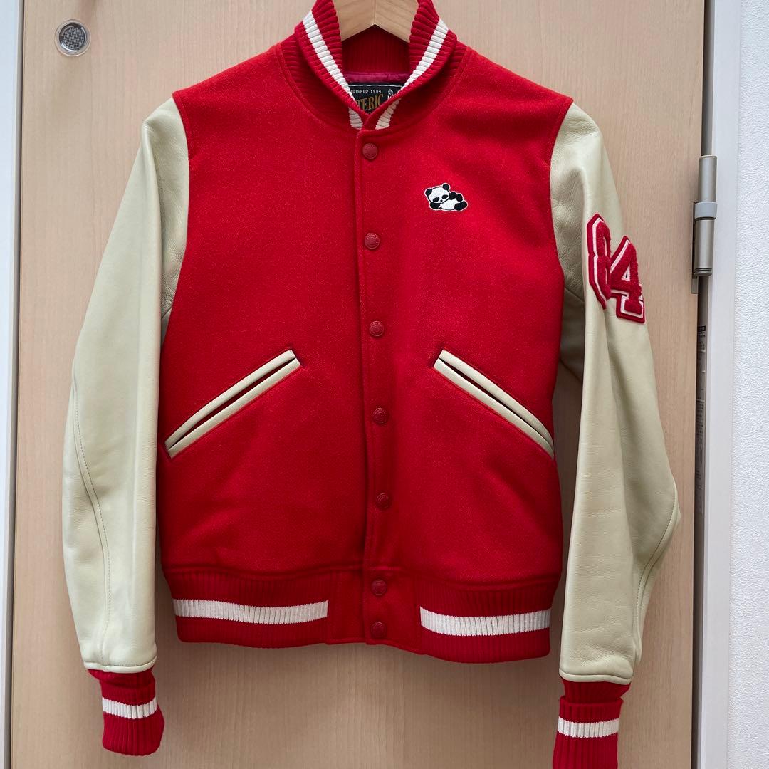 ヒステリックグラマー 「PANDA」MANIA スタジャン　赤　Sサイズ