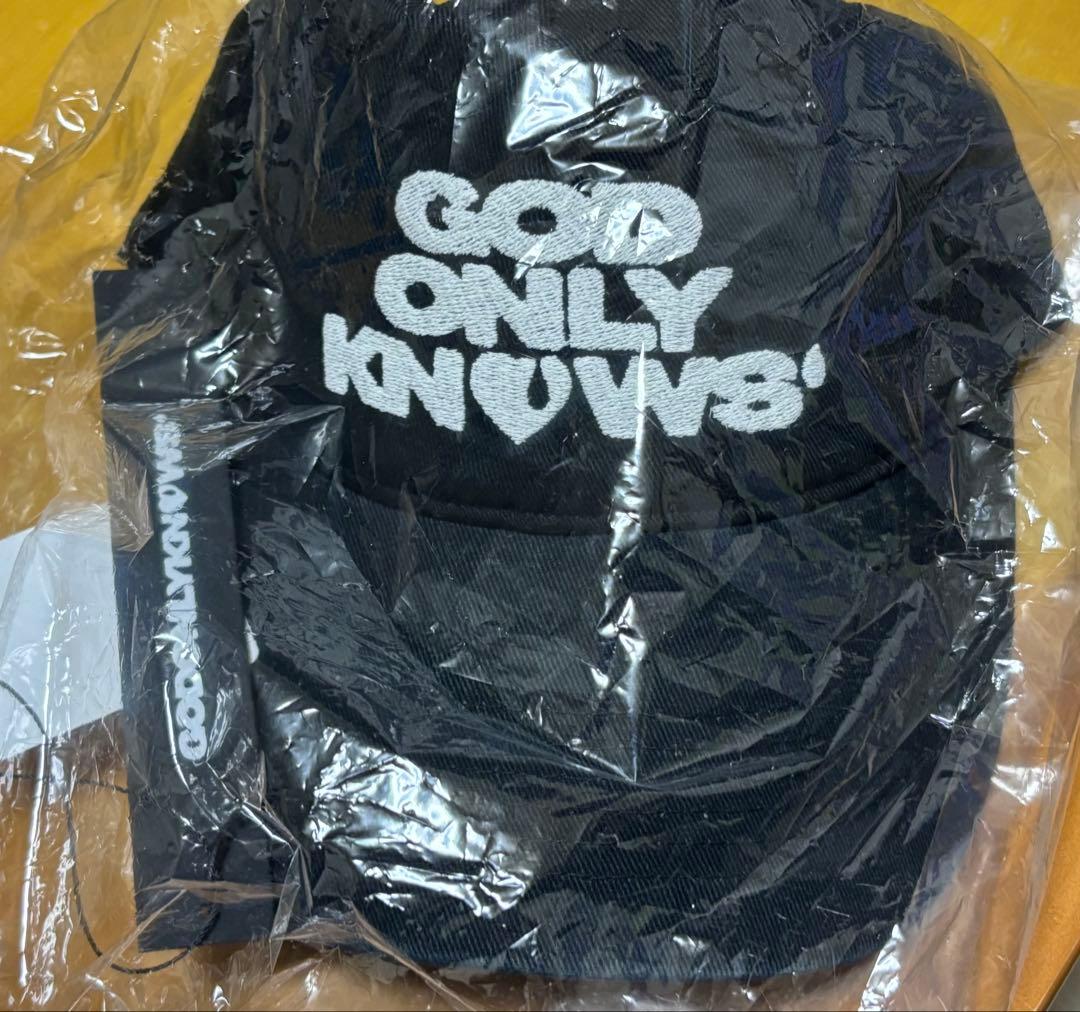 s*p様 定価〜 GOD ONLY KNOWS ロゴ CAP 黒