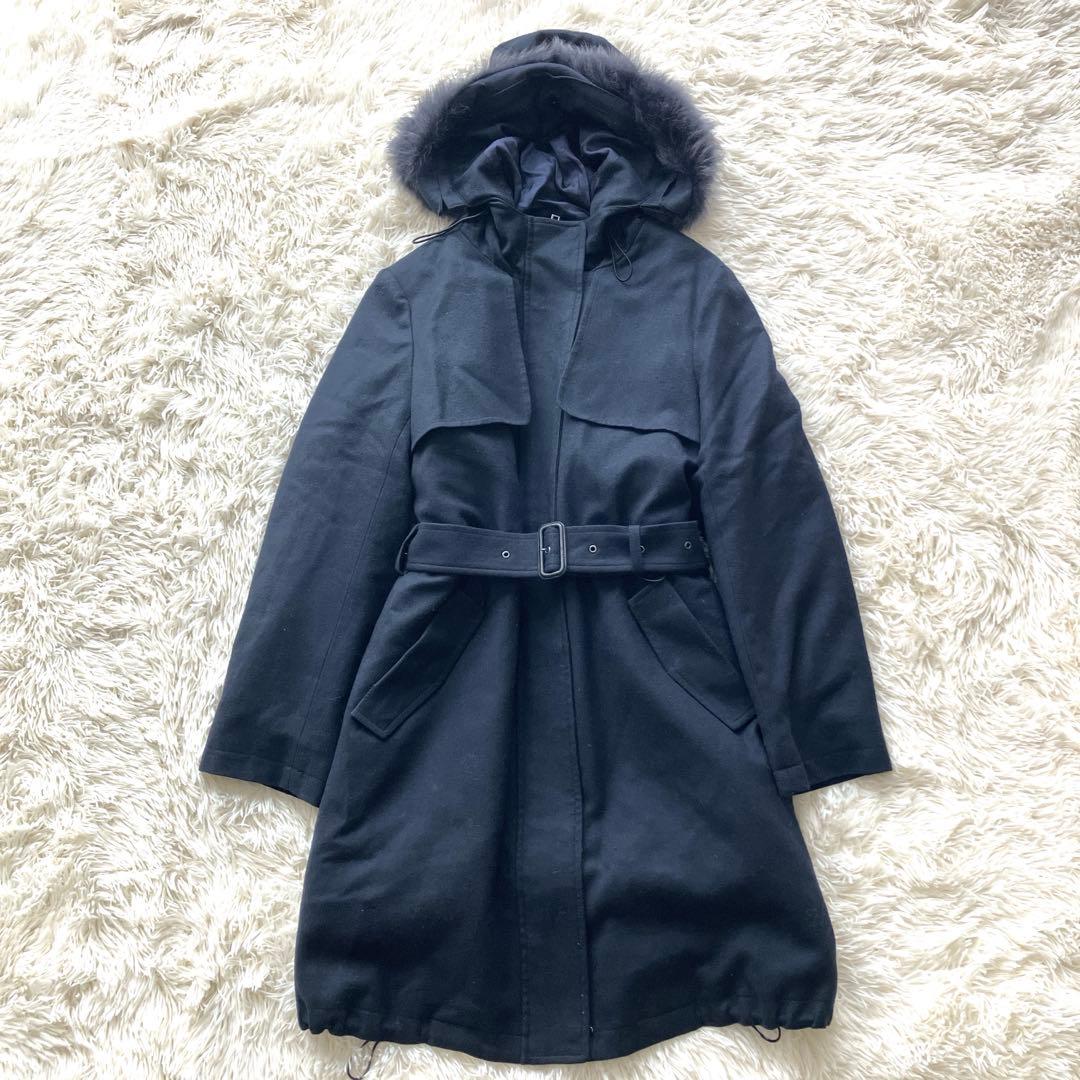 美品 現行　ポールスミス　ダウンコート　カシミア　総柄　2way 希少