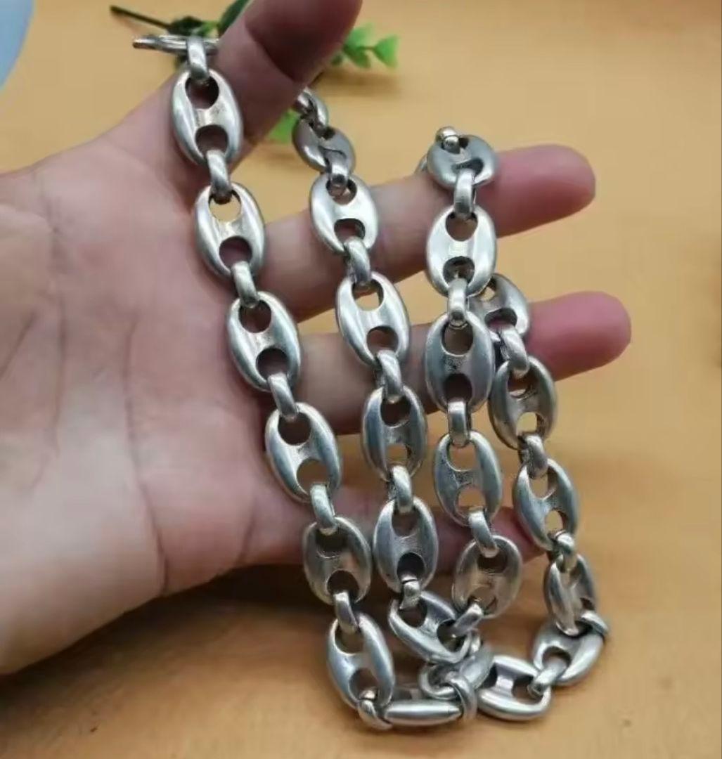 【入手困難】シルバー 925 ネックレス ヴィンテージ アンカーチェーン