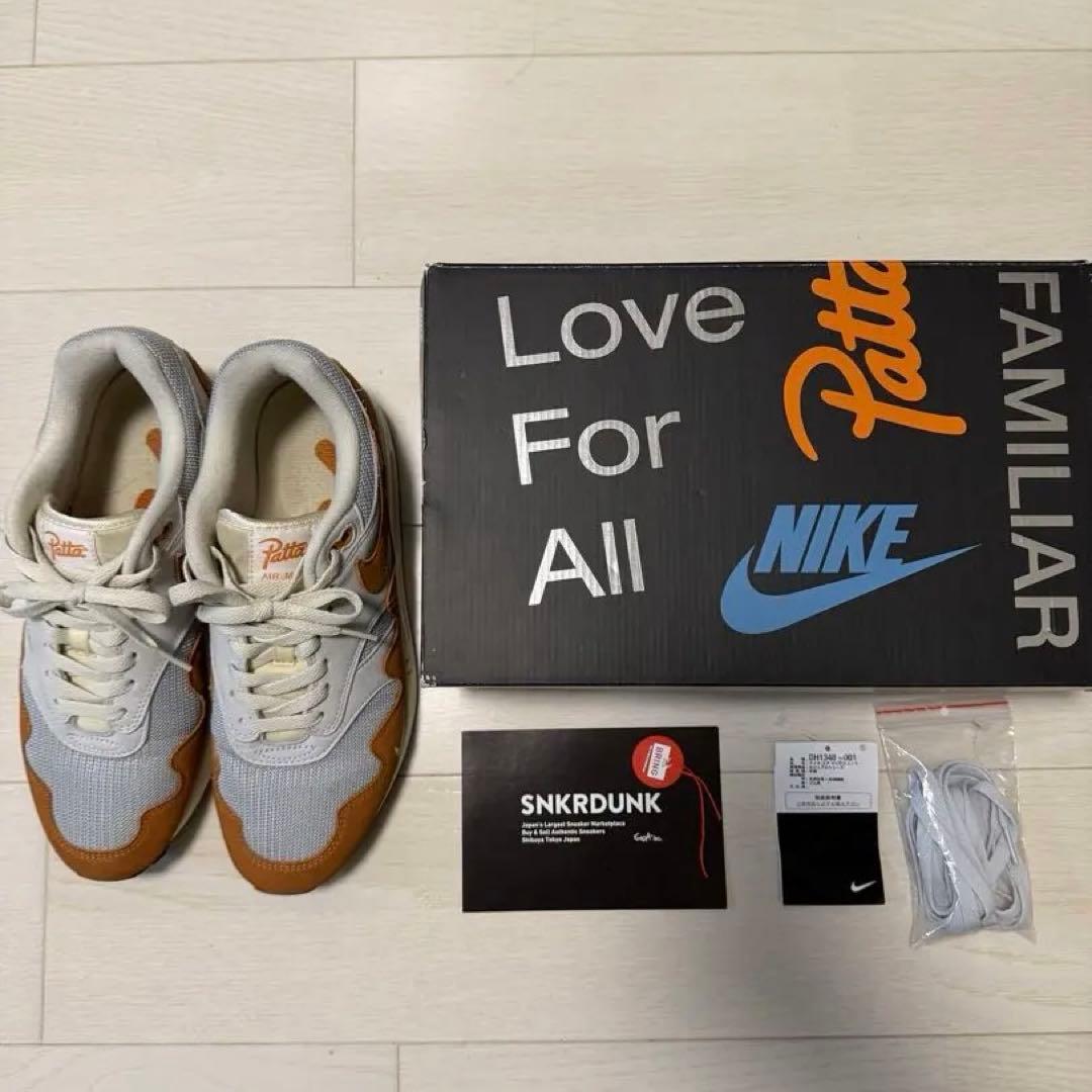 靴 Patta x Nike Air Max 1 \"Monarch\" 27cm