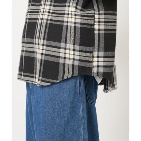 Prentiss プレンティス 別注 ヘビー ネルチェックシャツ ブラック