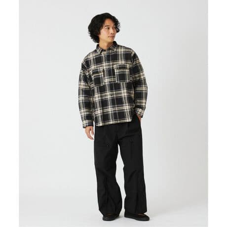 Prentiss プレンティス 別注 ヘビー ネルチェックシャツ ブラック