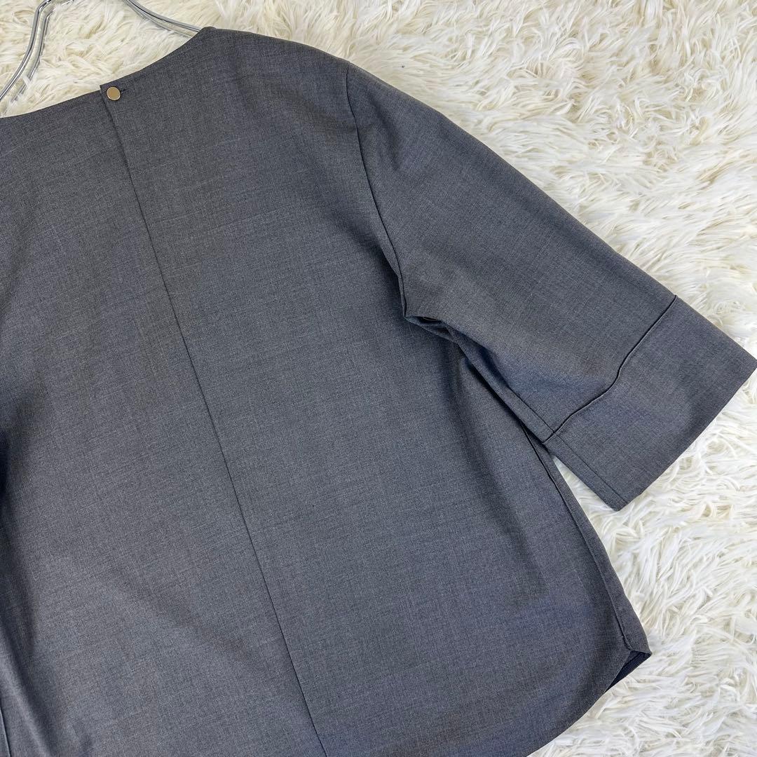 美品｜ 23区 スーツ セットアップ プルオーバー パンツ ウール グレー 38