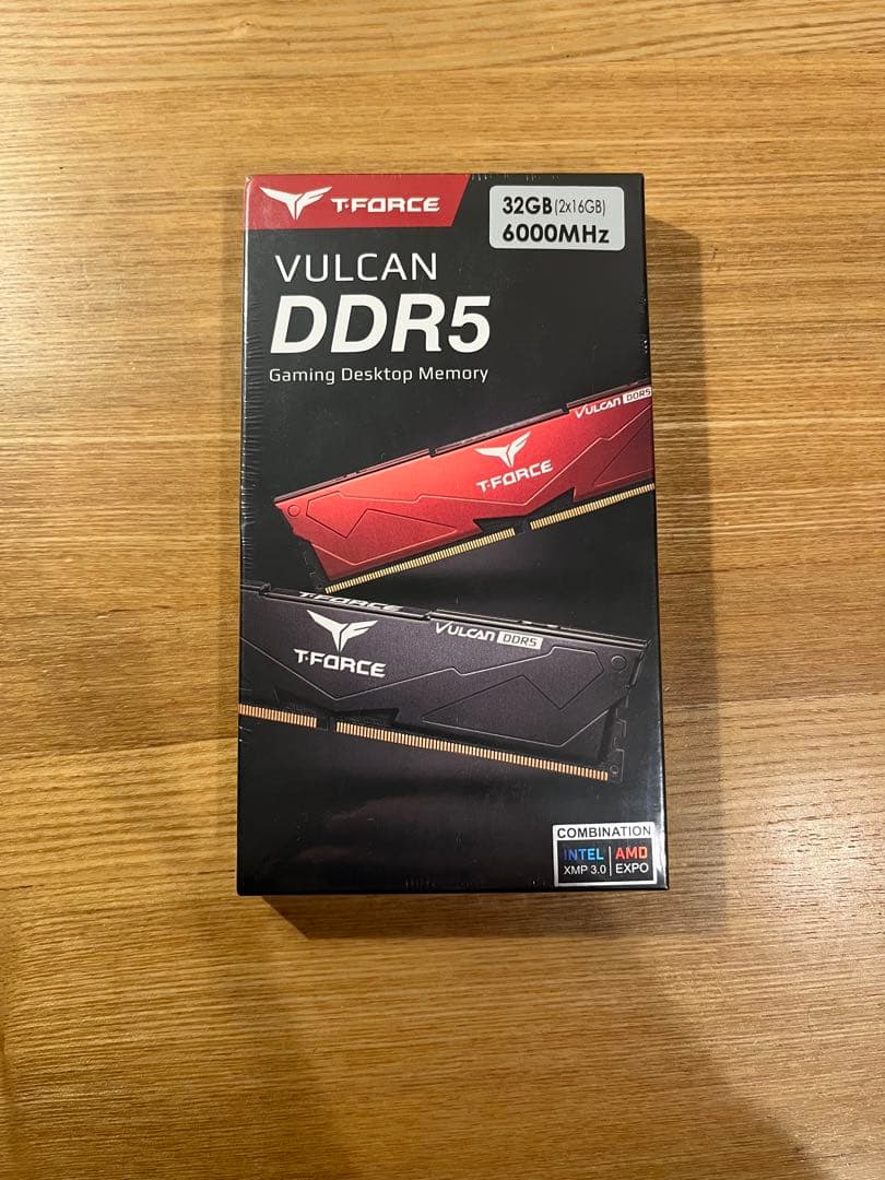 T-FORCE VULCAN DDR5 32GB 6000MHz ブラック