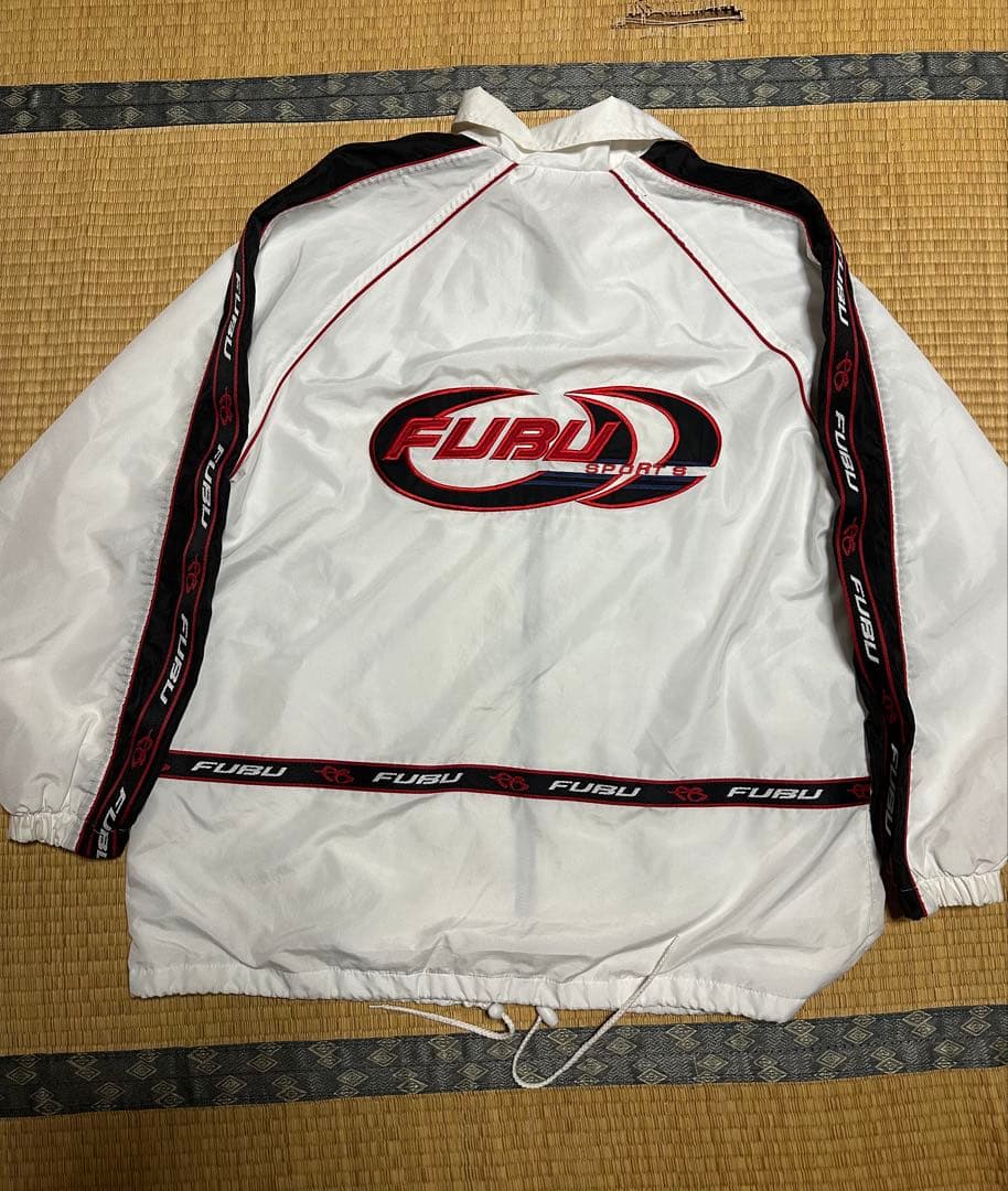 FUBU ホワイト ナイロン　セットアップ