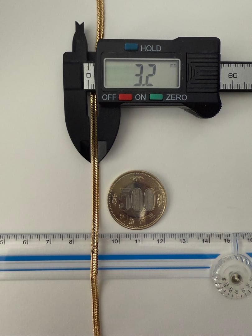 k18喜平ネックレス　12面トリプルカット 約55cm