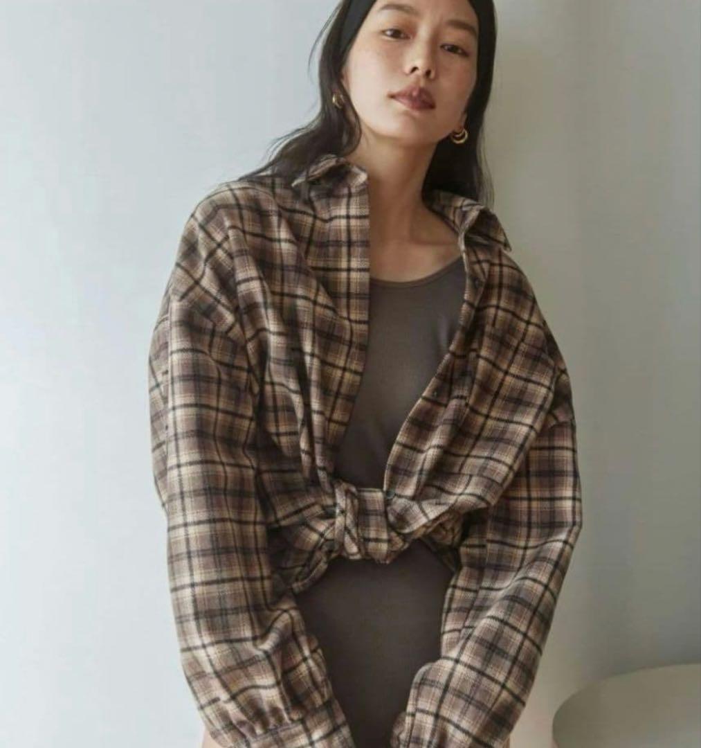 searoomlynn ルーズシルエットcheckシャツ S