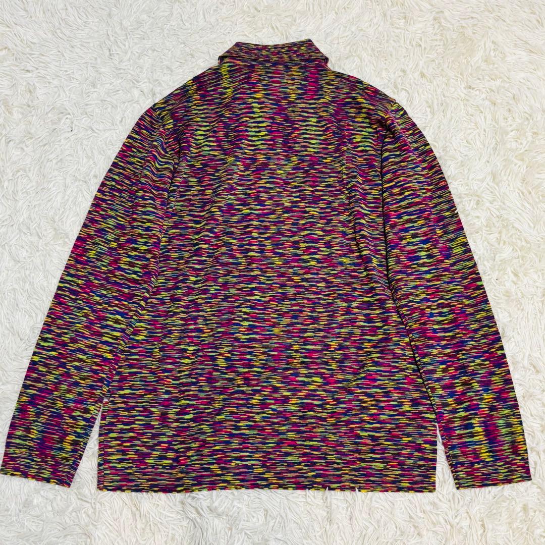 【未使用品】MISSONI ミッソーニ 長袖 ポロシャツ マルチカラー ニット