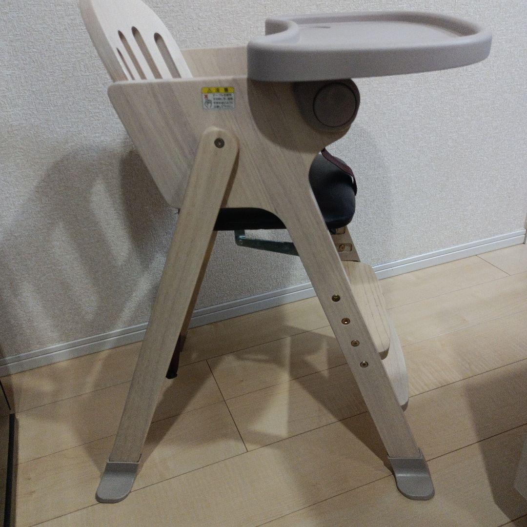 KATOJI　 Easy-sit 木製ベビーハイチェア ホワイトウォッシュ