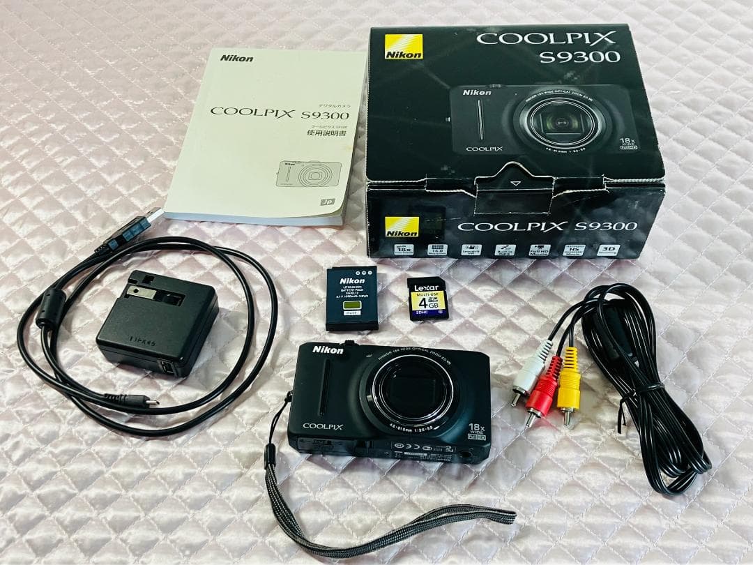 訳あり品　ニコン COOLPIX クールピクス S9300　ブラック　デジカメ