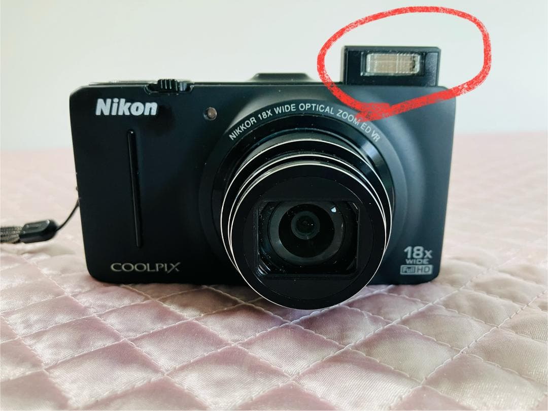 訳あり品　ニコン COOLPIX クールピクス S9300　ブラック　デジカメ