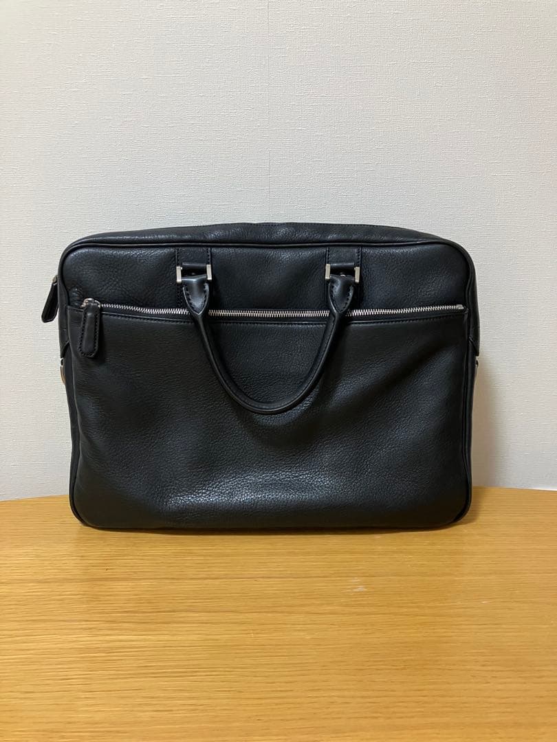 土屋鞄 ブレントブリーフ レザー シボ革 2wayビジネスバッグ 黒