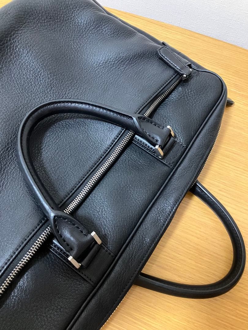 土屋鞄 ブレントブリーフ レザー シボ革 2wayビジネスバッグ 黒