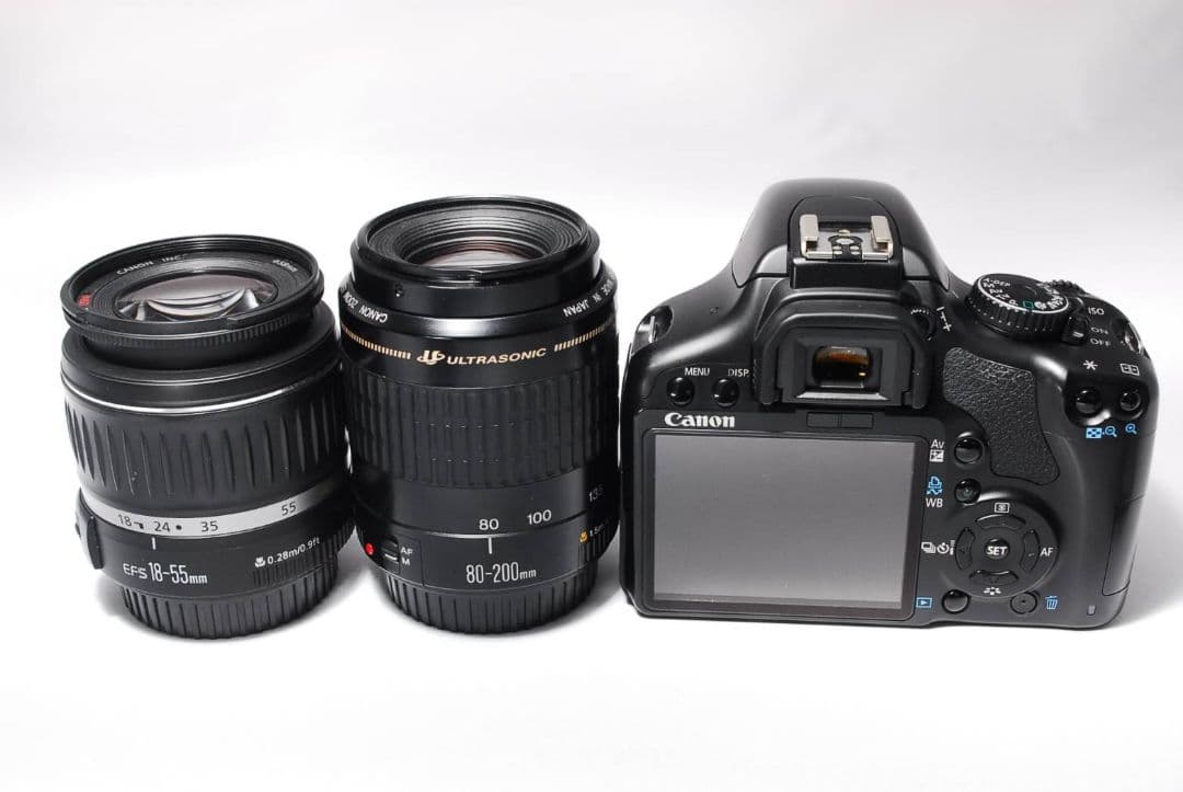 ♥Wレンズデビューセット♥Canon Kiss X2♥標準＋望遠♥すぐ撮影OK