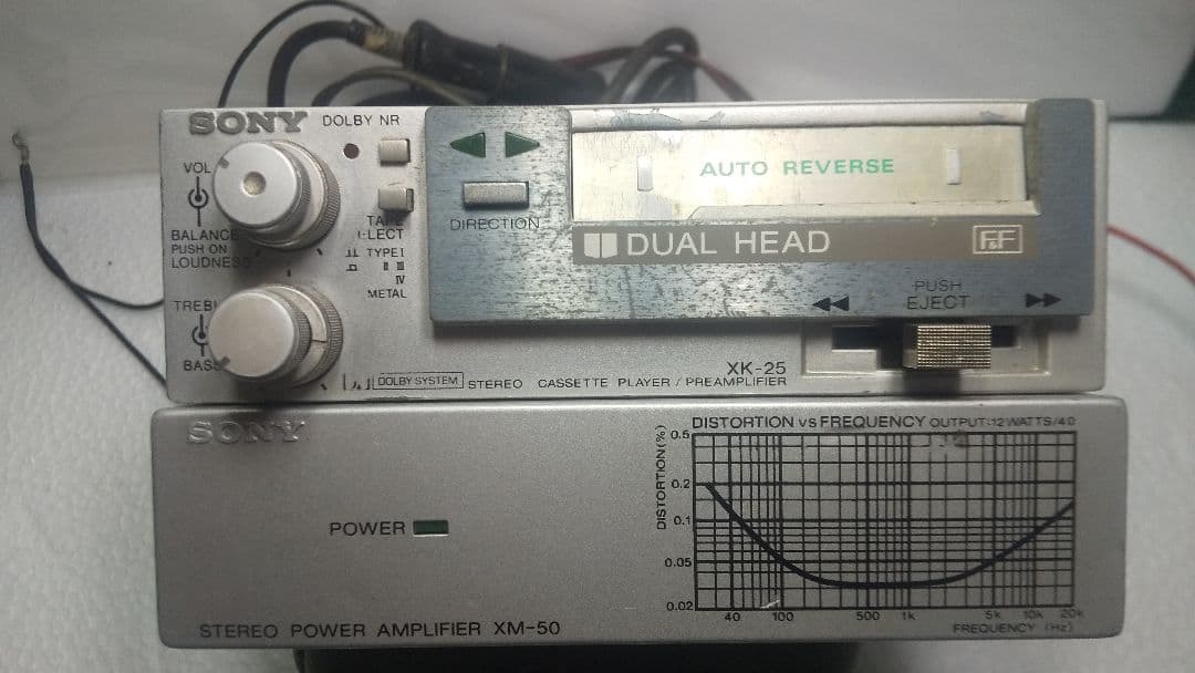 SONY カセットデッキ XK-25 + パワーアンプ XM-50