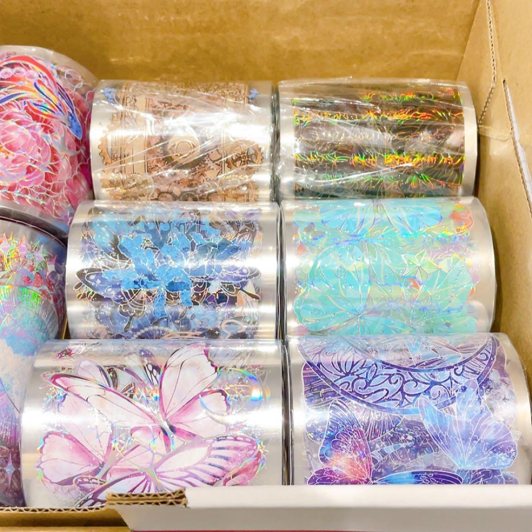 【蝶マステ多め】装飾マステ 新品 まとめ売り 10巻 海外マスキングテープ