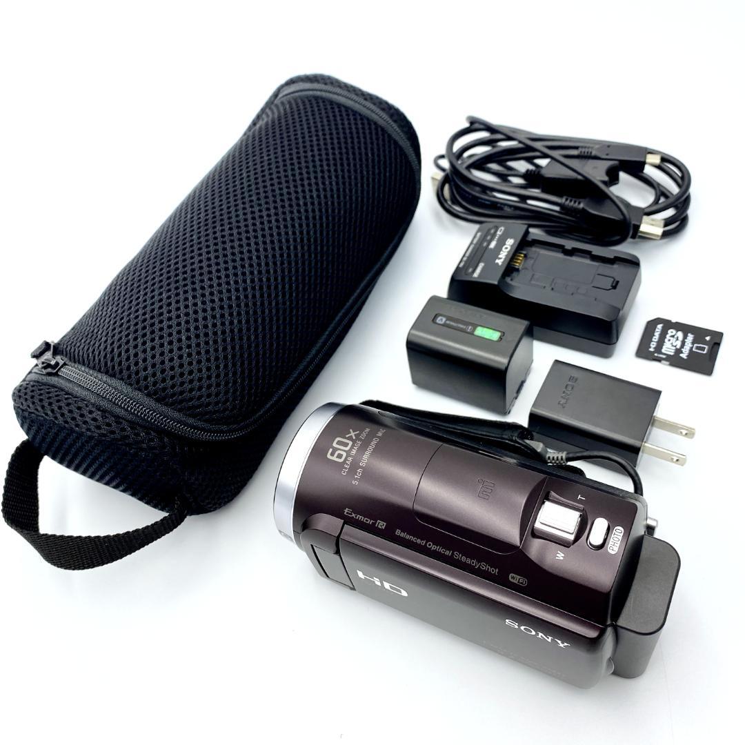 【超美品 付属品完備】SONY ハンディカム HDR-CX675 ブラウン