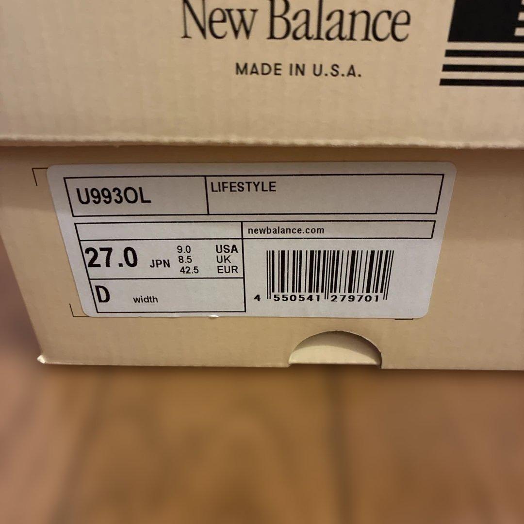 靴 New Balance 993 Made in USA