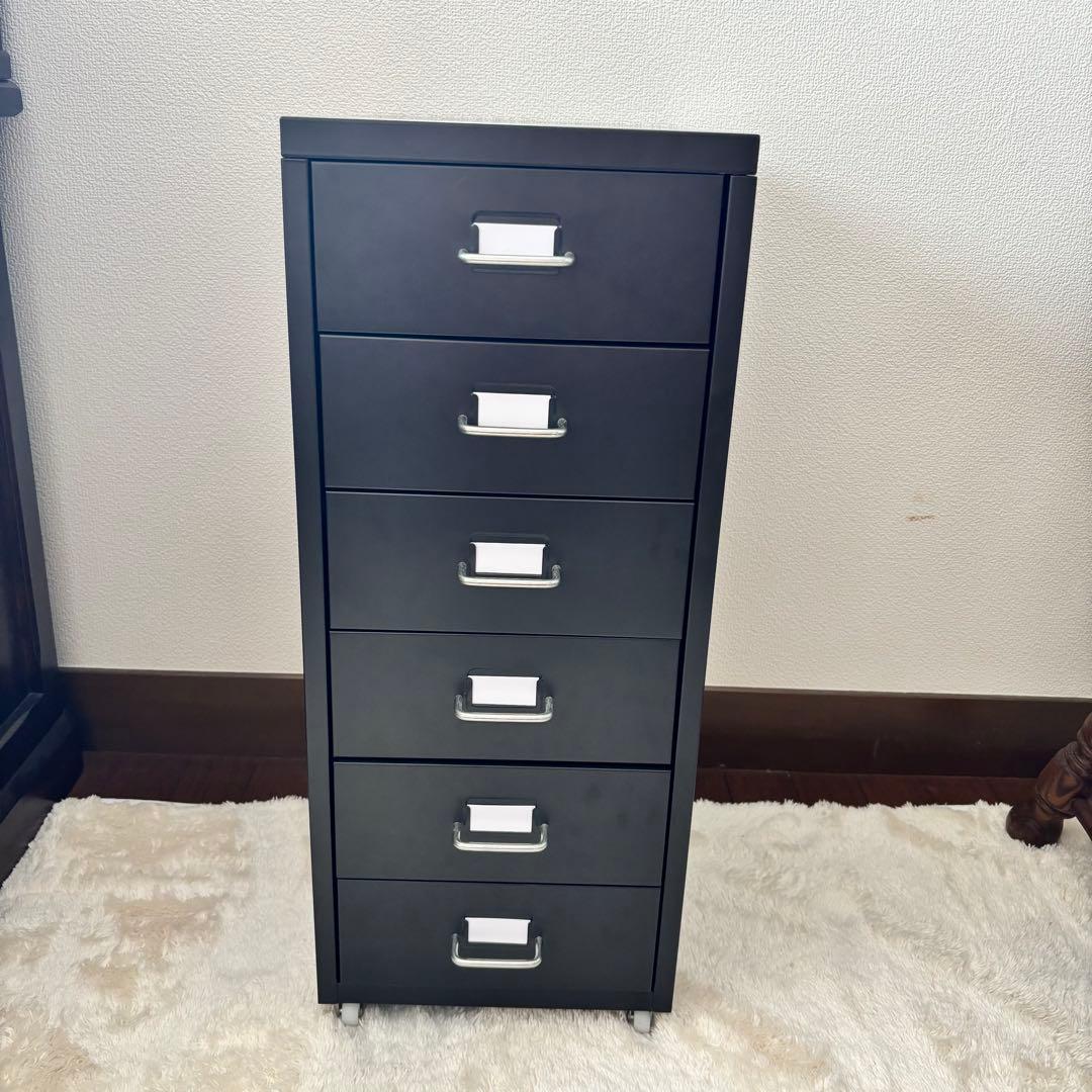 ⭐️IKEA HELMER ヘルメル⭐️スチールラック　棚　黒　ブラック　イケア