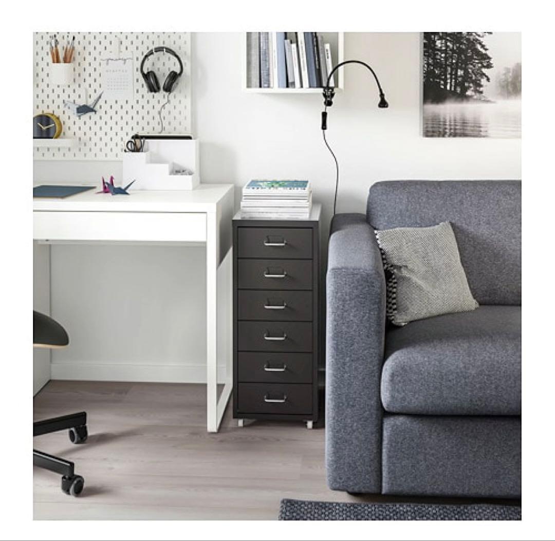 ⭐️IKEA HELMER ヘルメル⭐️スチールラック　棚　黒　ブラック　イケア