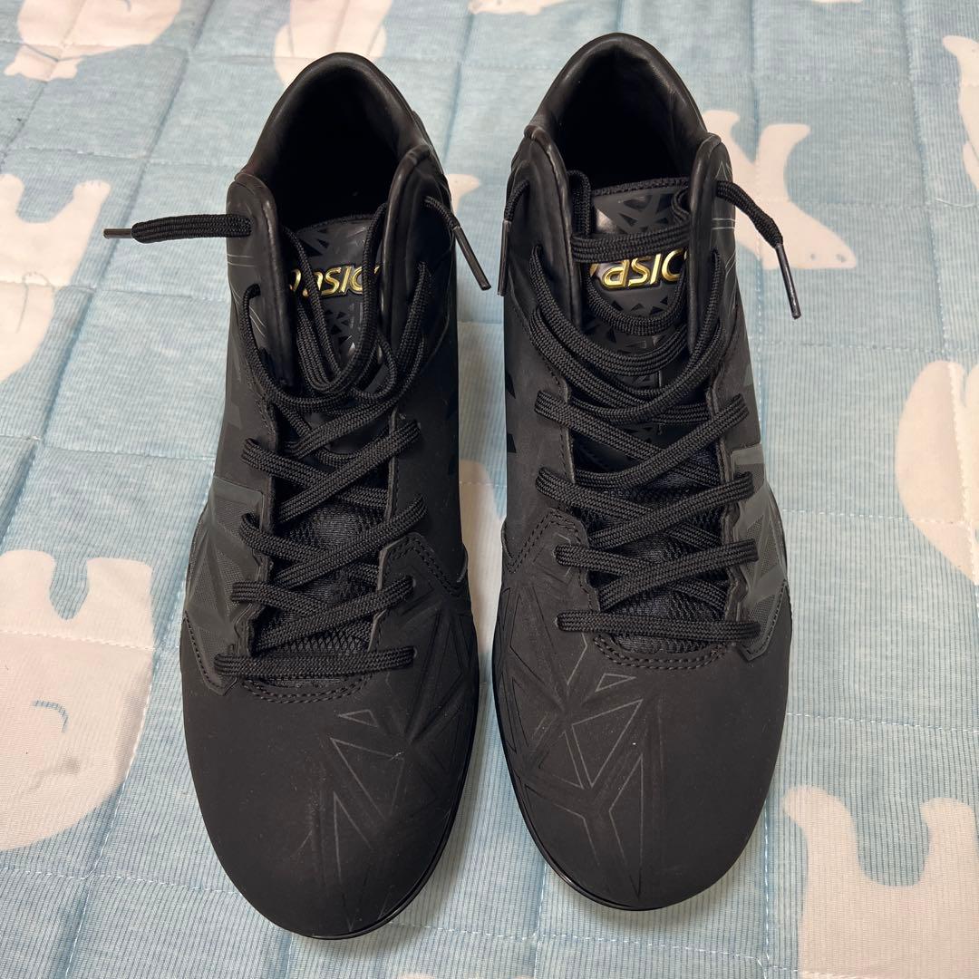 ま*す様 ASICS ブラック スパイクシューズ