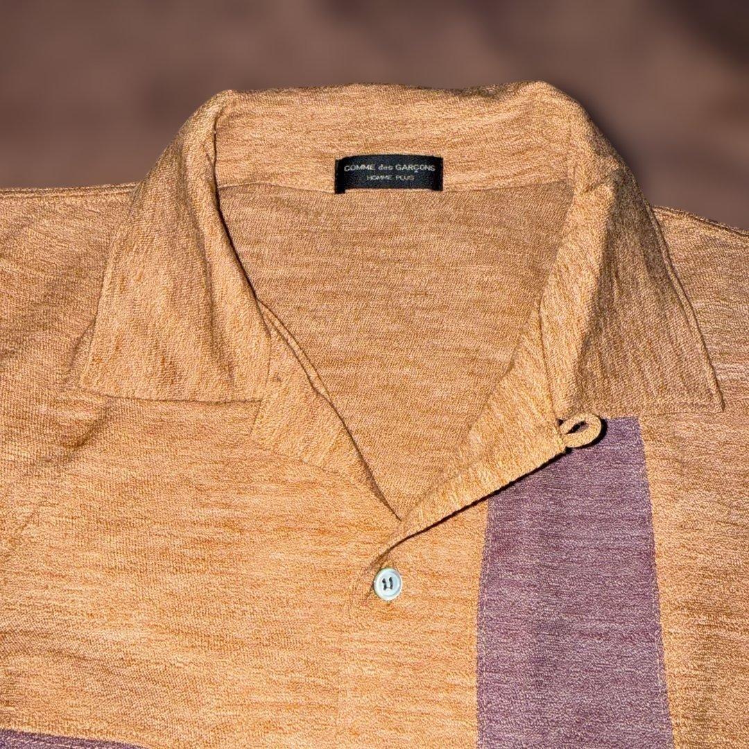 ギャルソン オム プリュス ウール 切替 シャツ ブルゾン アーカイブ ニット