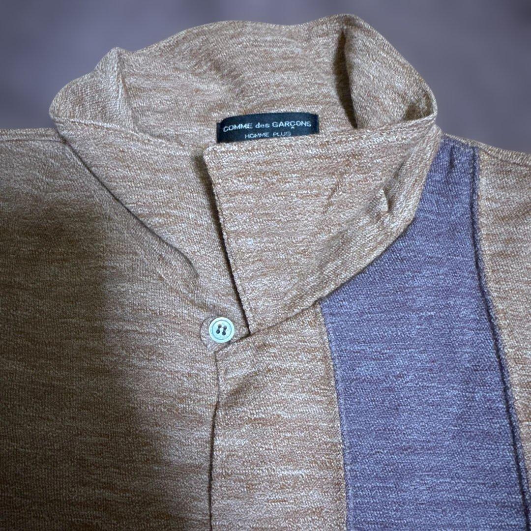 ギャルソン オム プリュス ウール 切替 シャツ ブルゾン アーカイブ ニット