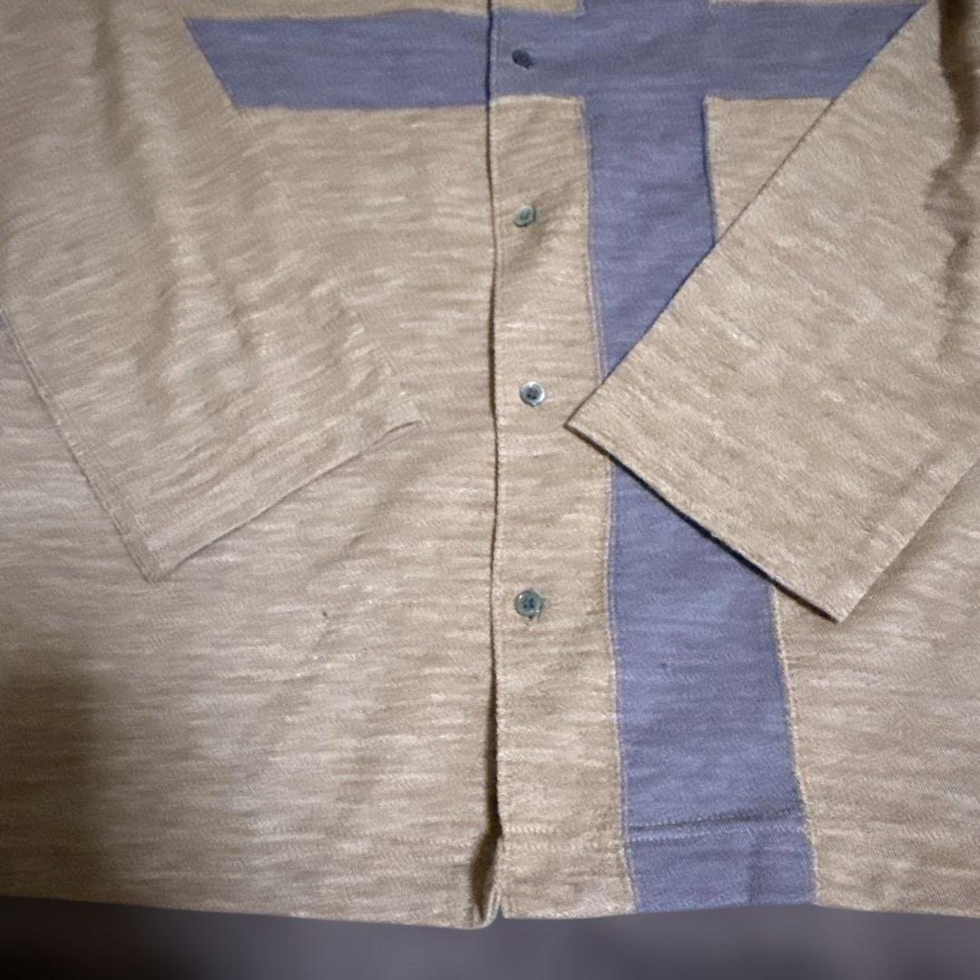 ギャルソン オム プリュス ウール 切替 シャツ ブルゾン アーカイブ ニット