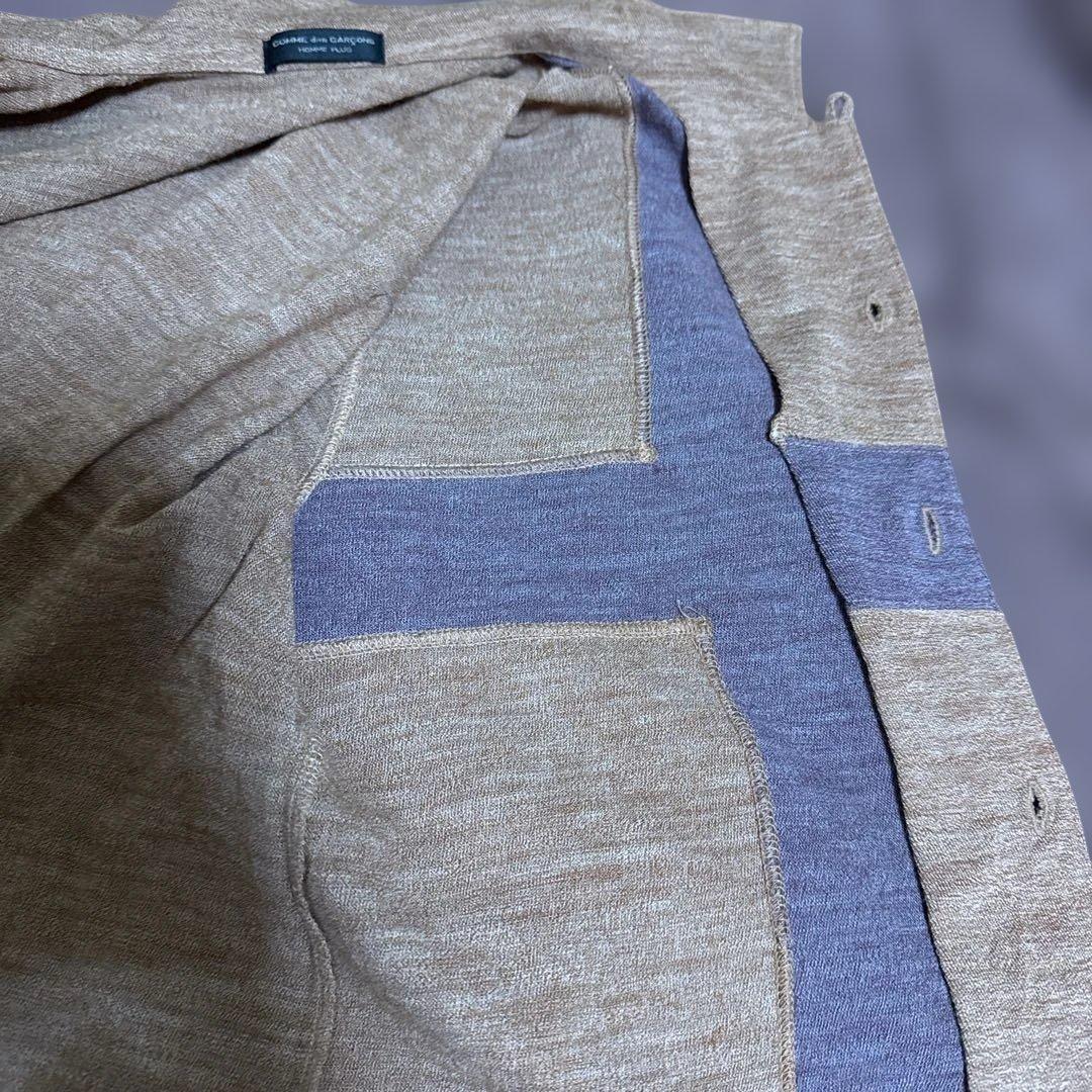 ギャルソン オム プリュス ウール 切替 シャツ ブルゾン アーカイブ ニット