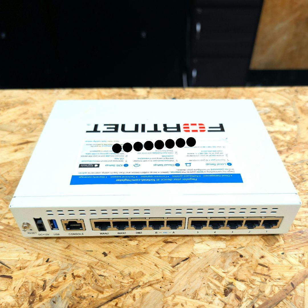 FortiGate 60F ネットワークセキュリティ