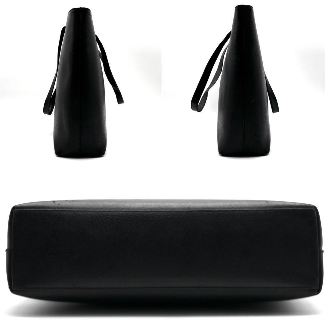 廃盤・美品 グッチ ビジネス トートバッグ オールレザー 肩掛け A4可 黒