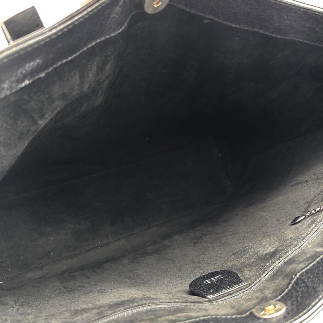 廃盤・美品 グッチ ビジネス トートバッグ オールレザー 肩掛け A4可 黒