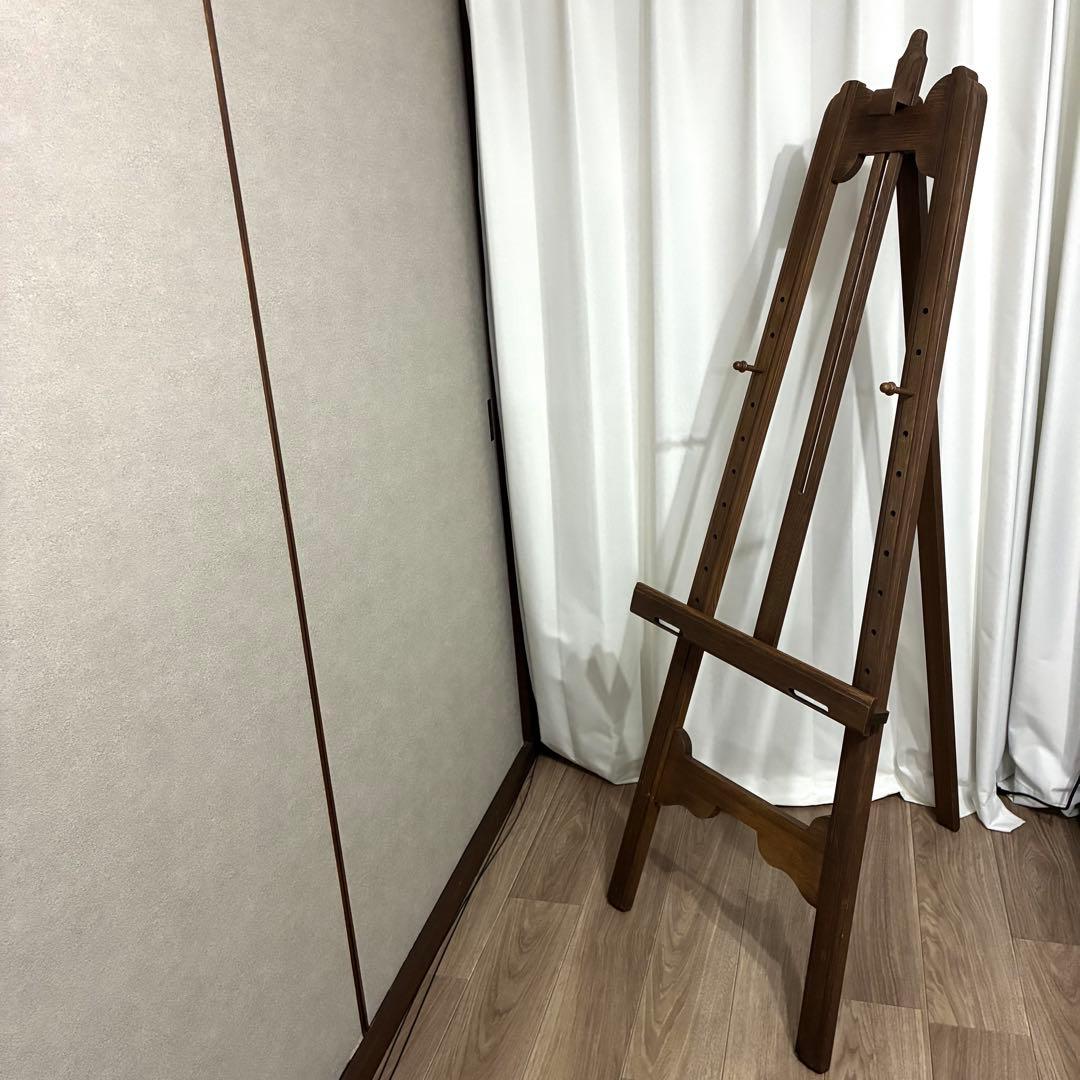 近藤工芸 旭川家具 無垢オーク 大型画架 イーゼル 高さ160cm プロ仕様