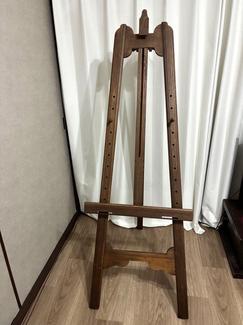 近藤工芸 旭川家具 無垢オーク 大型画架 イーゼル 高さ160cm プロ仕様