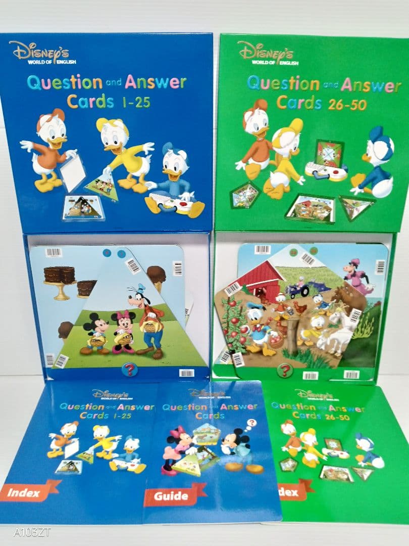 専用出品 DWE ディズニー英語トークアロング　両面デジタル、Q&Aカードセット