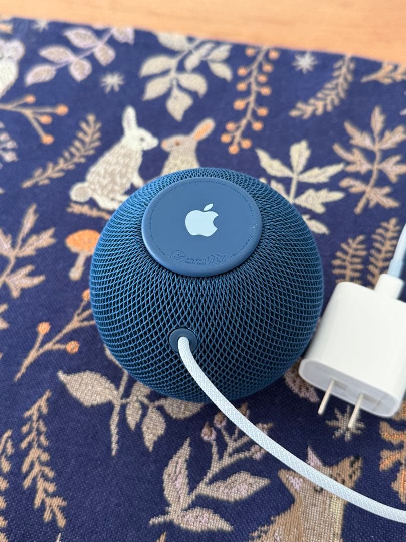 【美品】Apple Pod mini ブルー 充電アダプタ付き