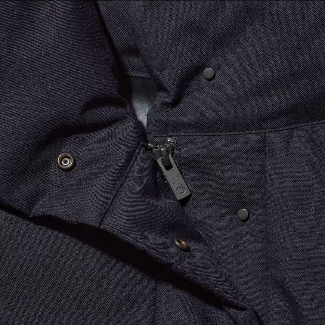 美品✨ ユニクロ +J ジルサンダー ハイブリッド ダウンジャケット ネイビー