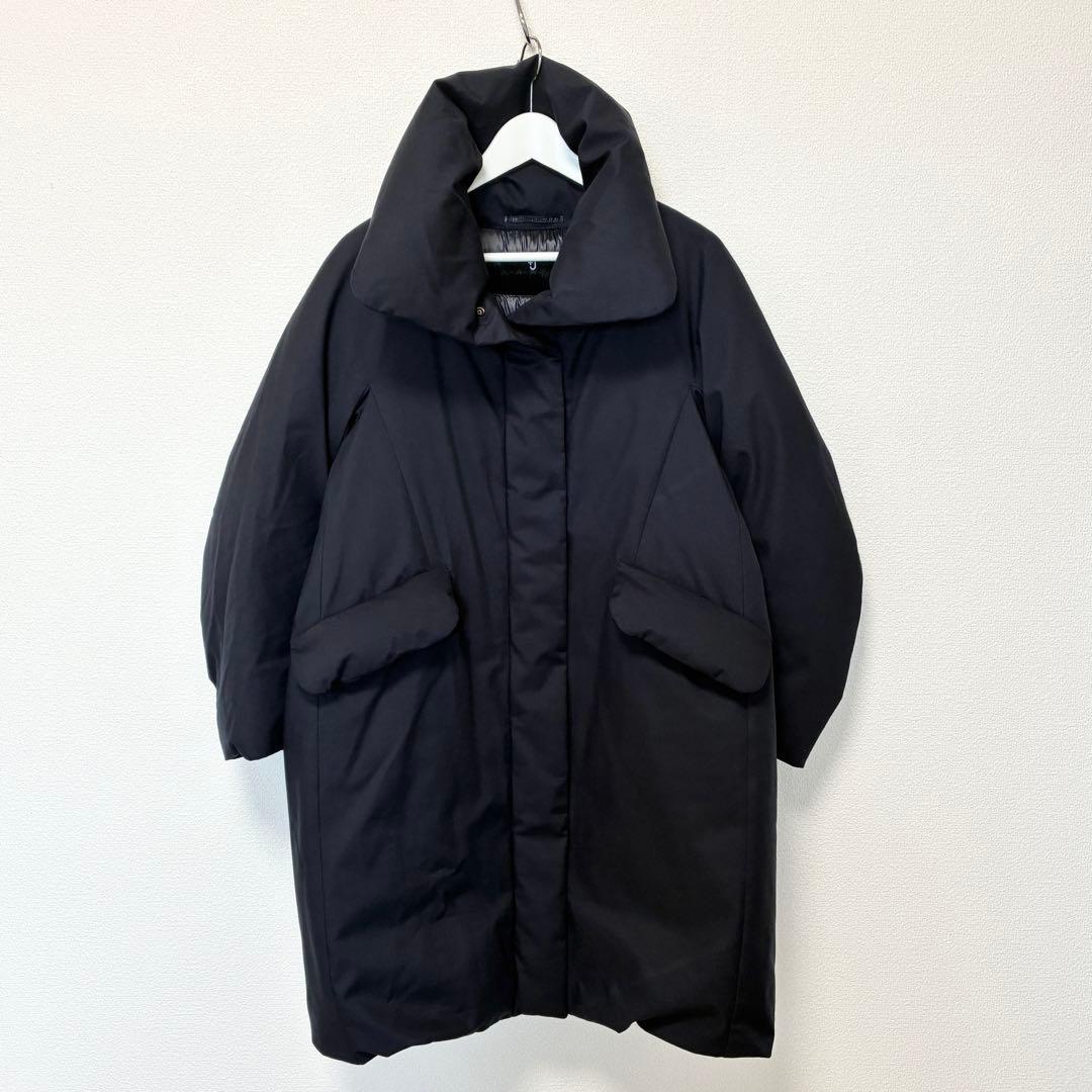 美品✨ ユニクロ +J ジルサンダー ハイブリッド ダウンジャケット ネイビー