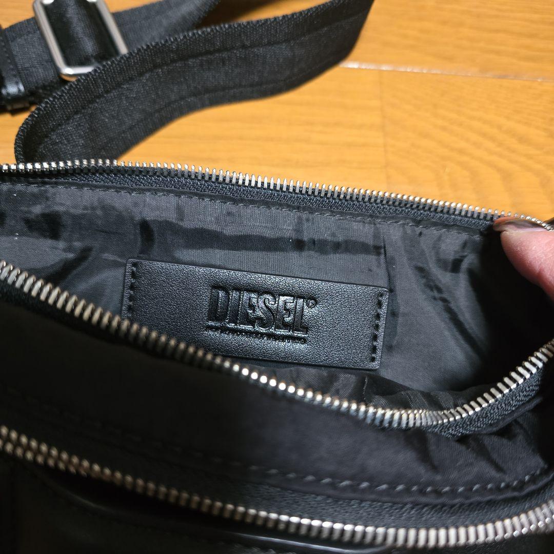DIESEL ディーゼル　ブラック ウエストポーチ　バッグ　スリム