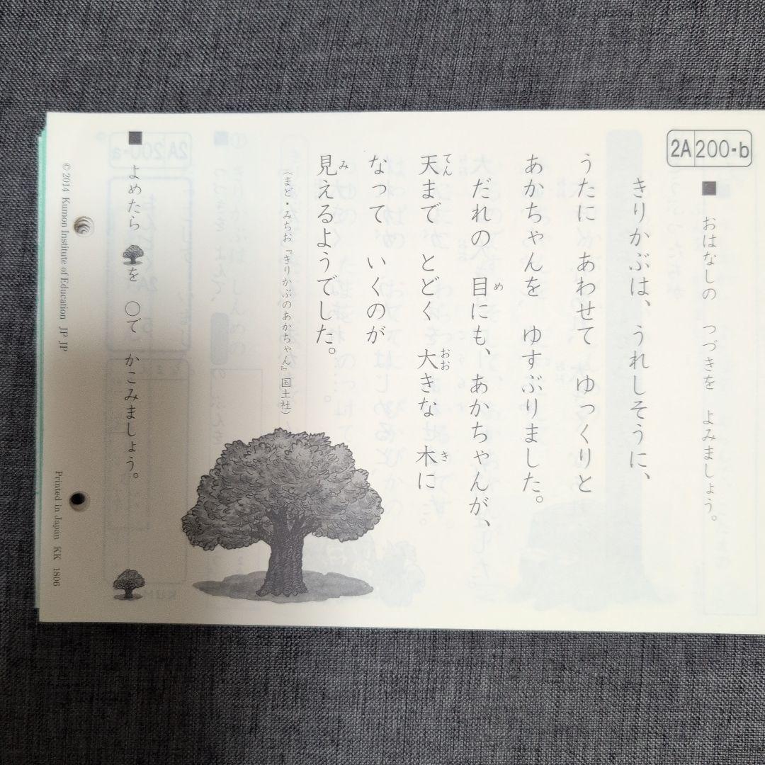 【未記入】KUMON 2A レベル 教材