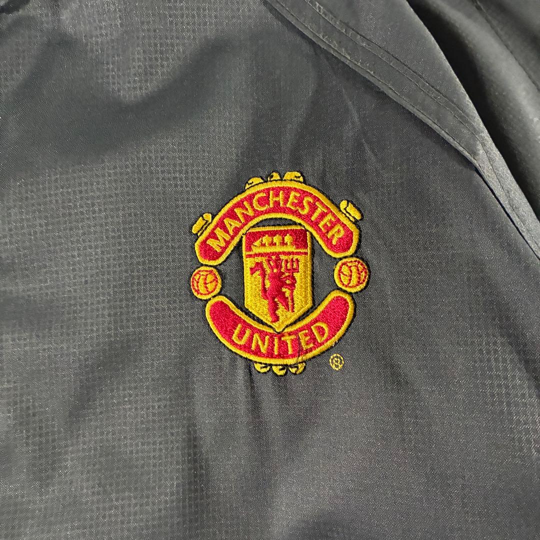 00sNIKE中綿ウォームアップジャケット刺繍ロゴマンチェスターユナイテッド