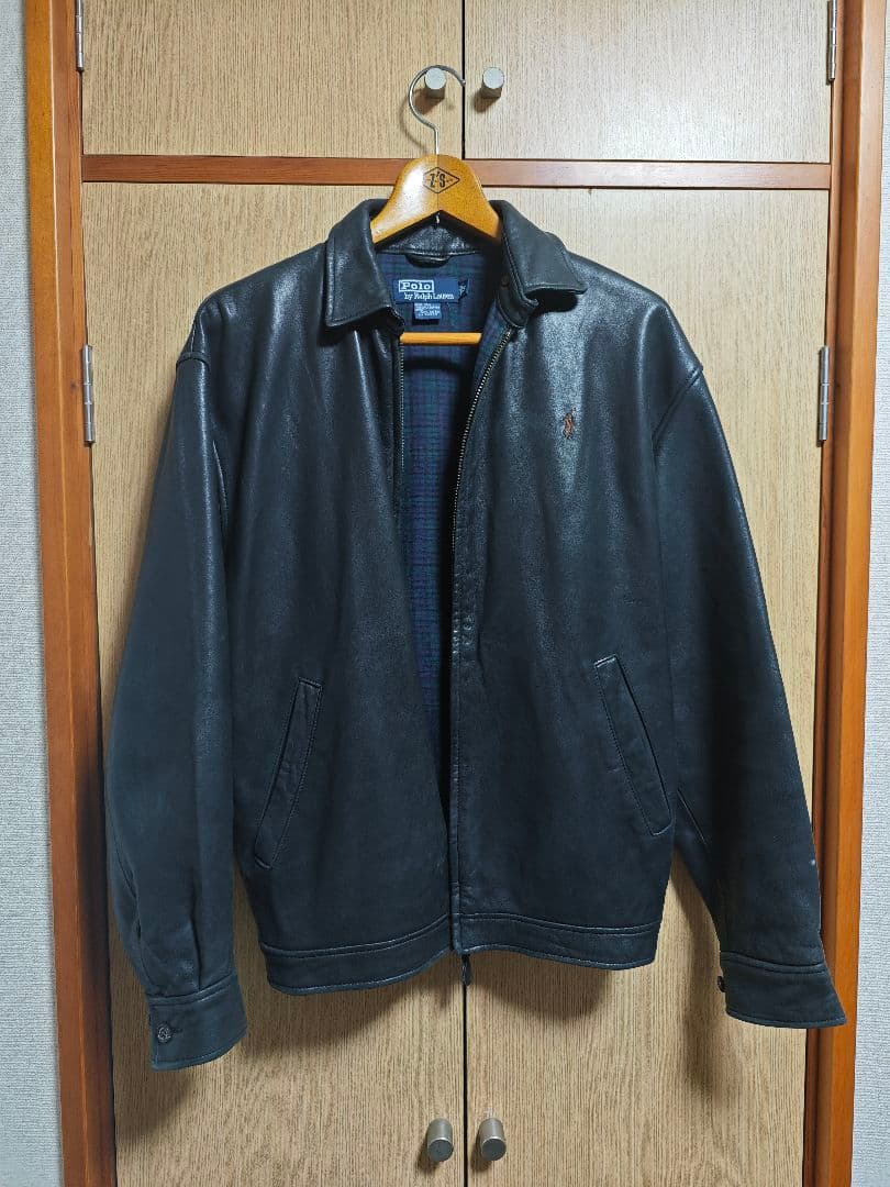 Polo by Ralph Lauren 本革シングルライダースジャケット