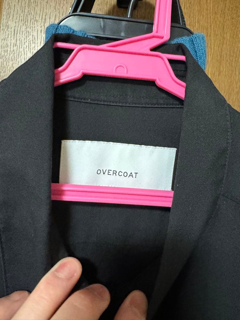 overcoat ウール　シャツ　 サイズ3 ブラック