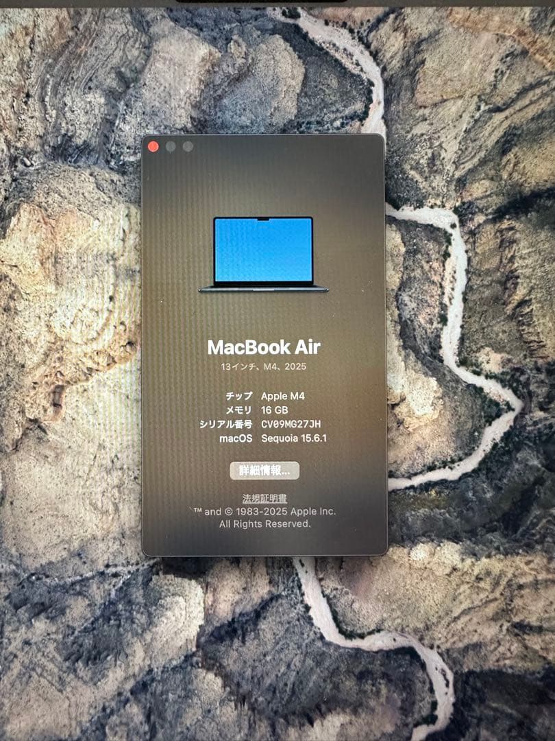 MacBook本体 Apple MacBook air m4 256GB