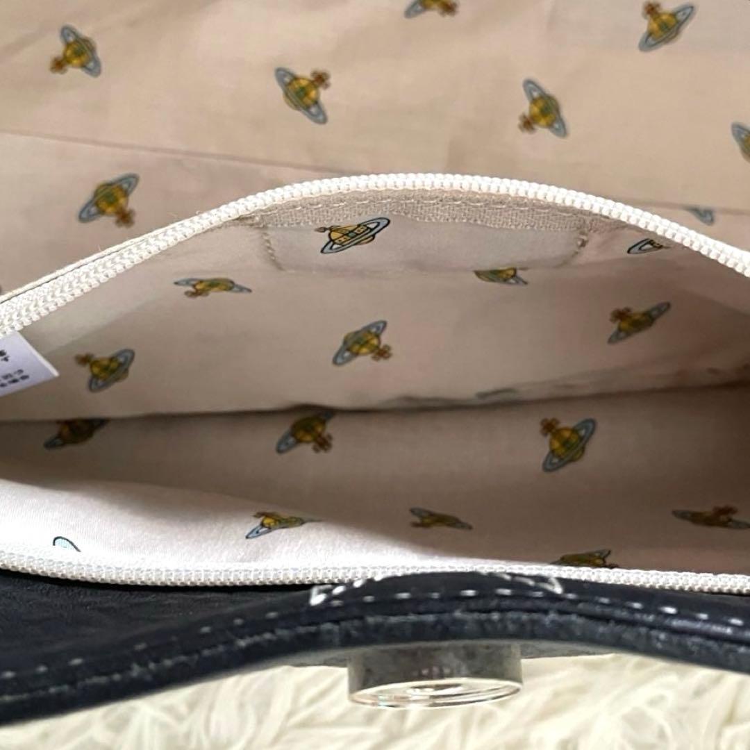 美品✨️Vivienne Westwood 本革 スクエア型 ハンドバッグ オーブ